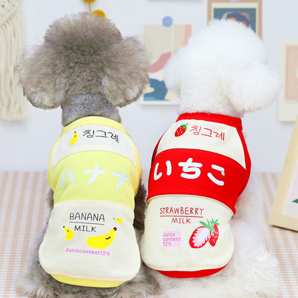 Korean Juice Printed Cat T-shirt lovepetin.com