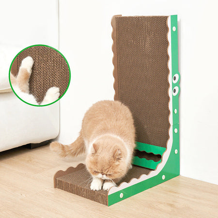 Little Crocodile Vertical Cat Scratching Board lovepetin.com