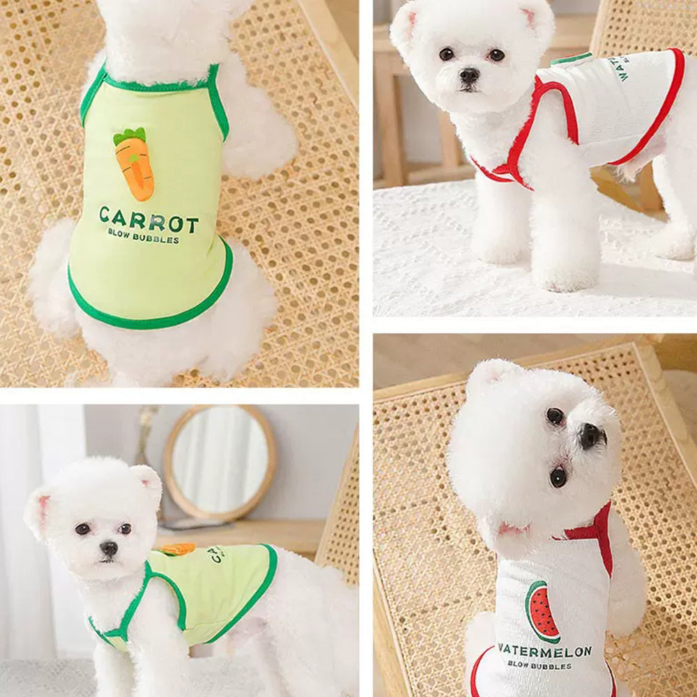 Lovely Fruit&Vegetable Dog Sun-Top lovepetin.com