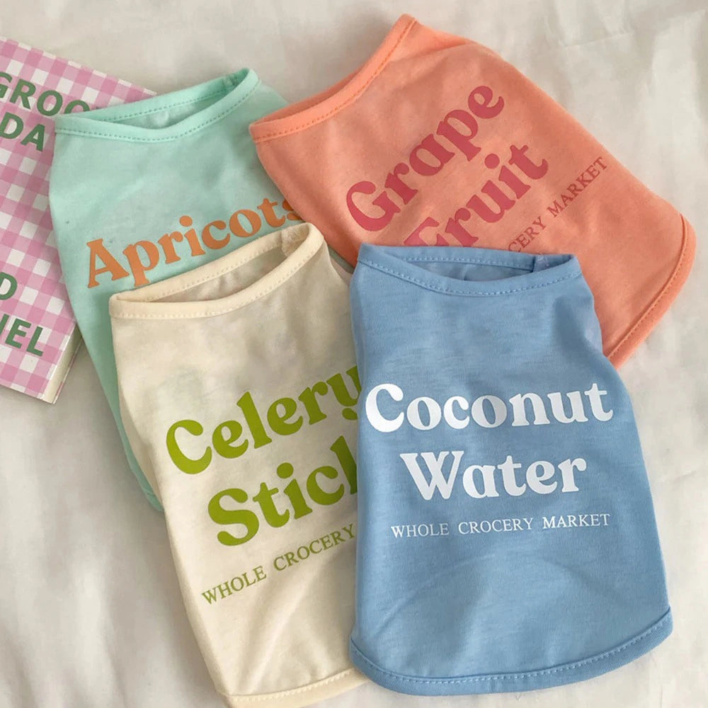 Macaron Color High Resilience Cat T-shirt