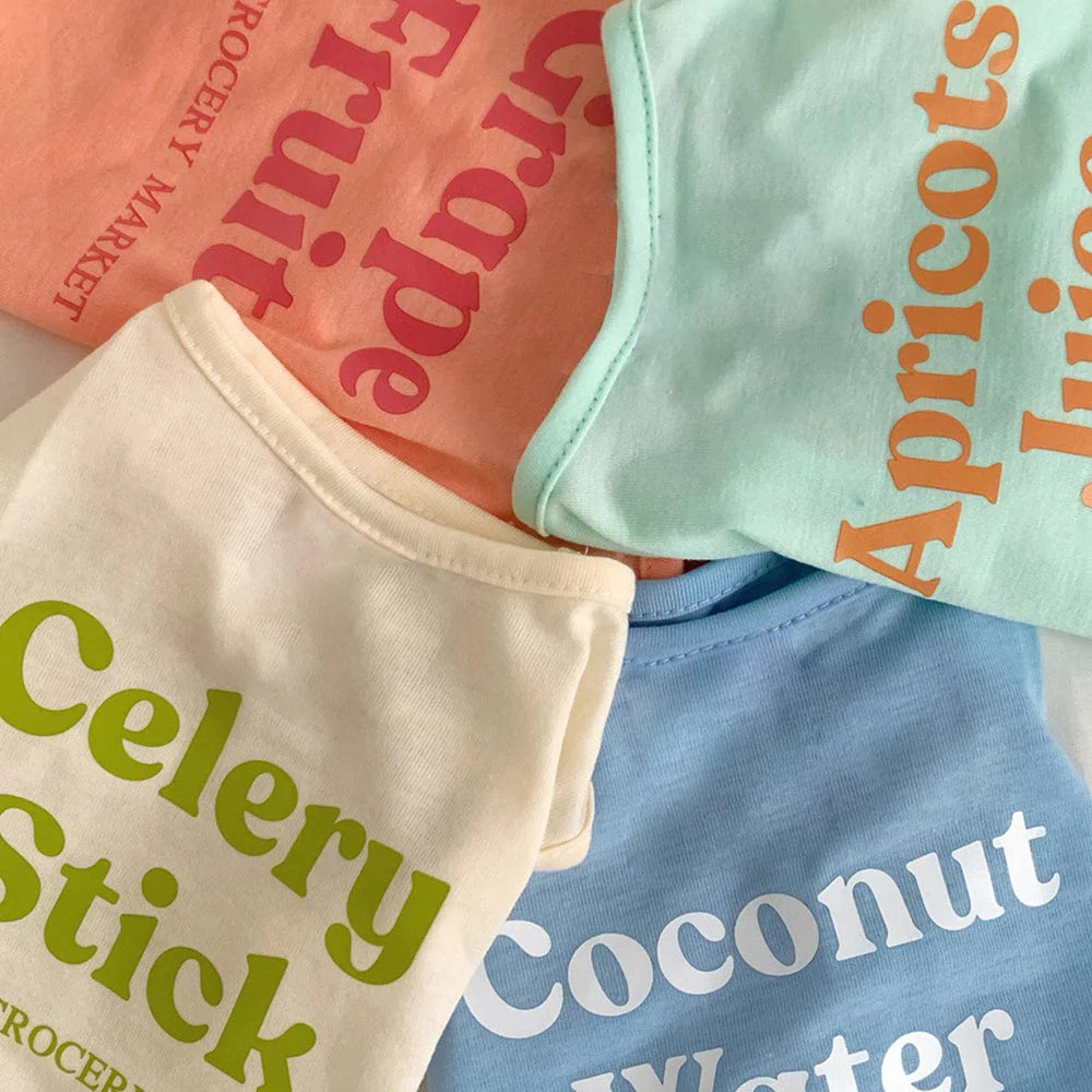 Macaron Color High Resilience Cat T-shirt lovepetin