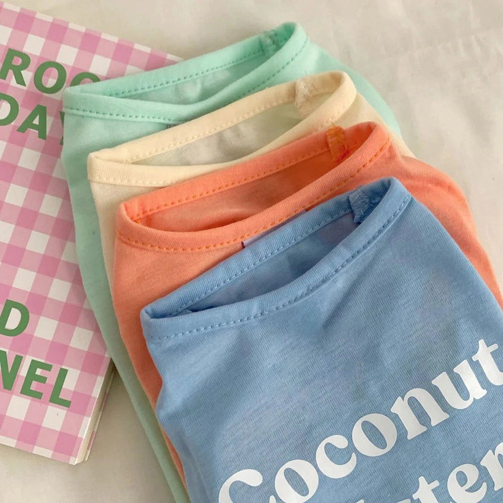 Macaron Color High Resilience Cat T-shirt lovepetin 1