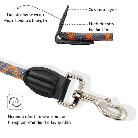 Micro-elastic Nylon Dog Leashes lovepetin.com