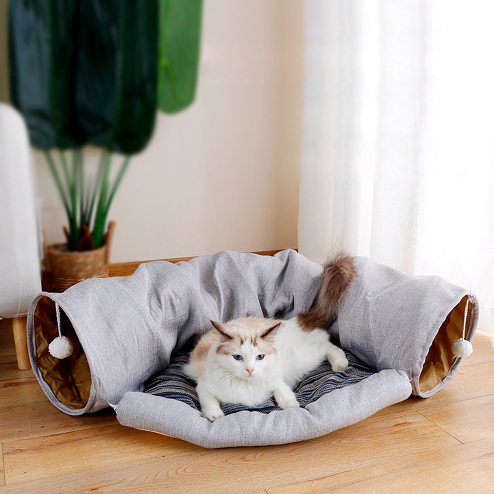 Multi-functional Creative Cat Tunnel with Bed lovepetin.com