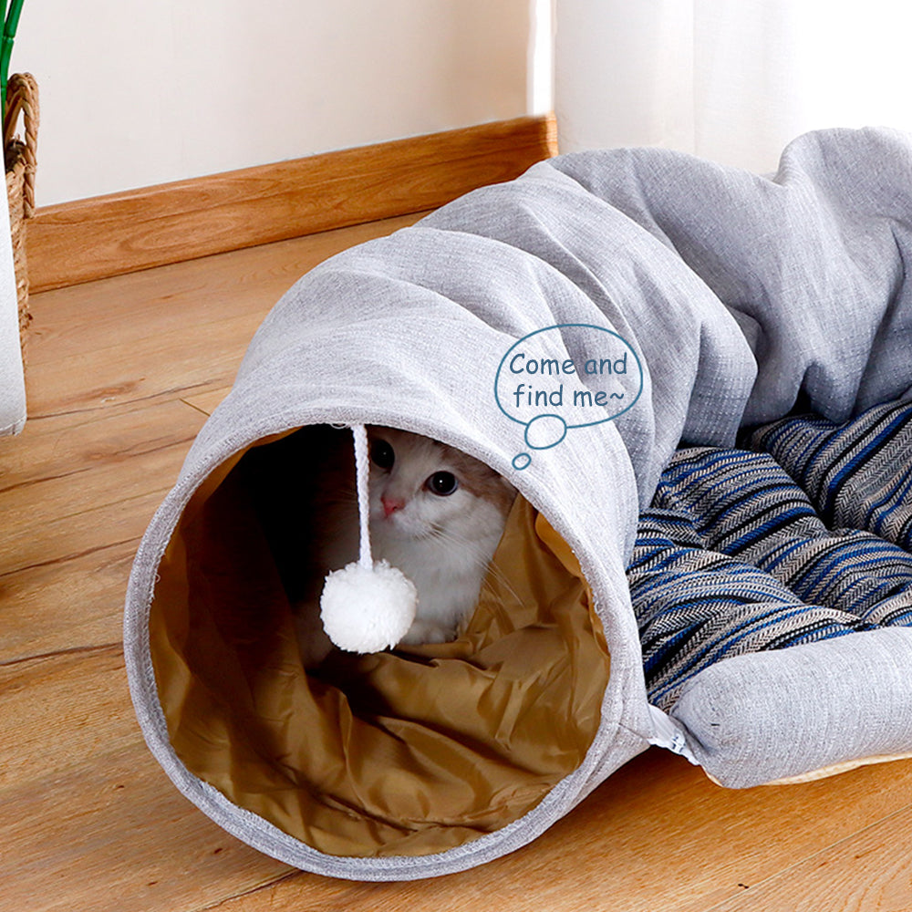 Multi-functional Creative Cat Tunnel with Bed lovepetin.com