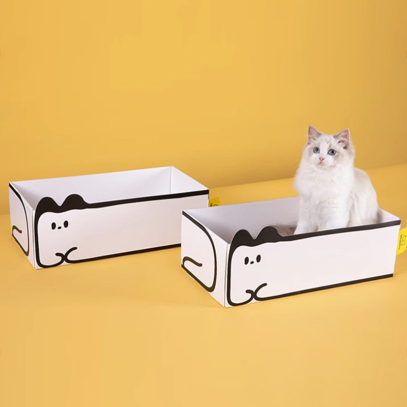 One-piece Corrugated Paper Cat Scratching Board lovepetin.com