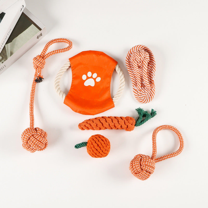 Orange Series Multifunctional Interactive Rope Toy lovepetin.com