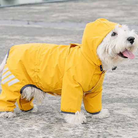 Outdoor Dog Raincoat with Reflective Tape lovepetin.com