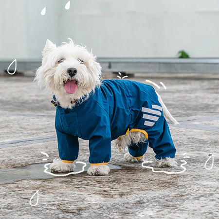 Outdoor Dog Raincoat with Reflective Tape lovepetin.com