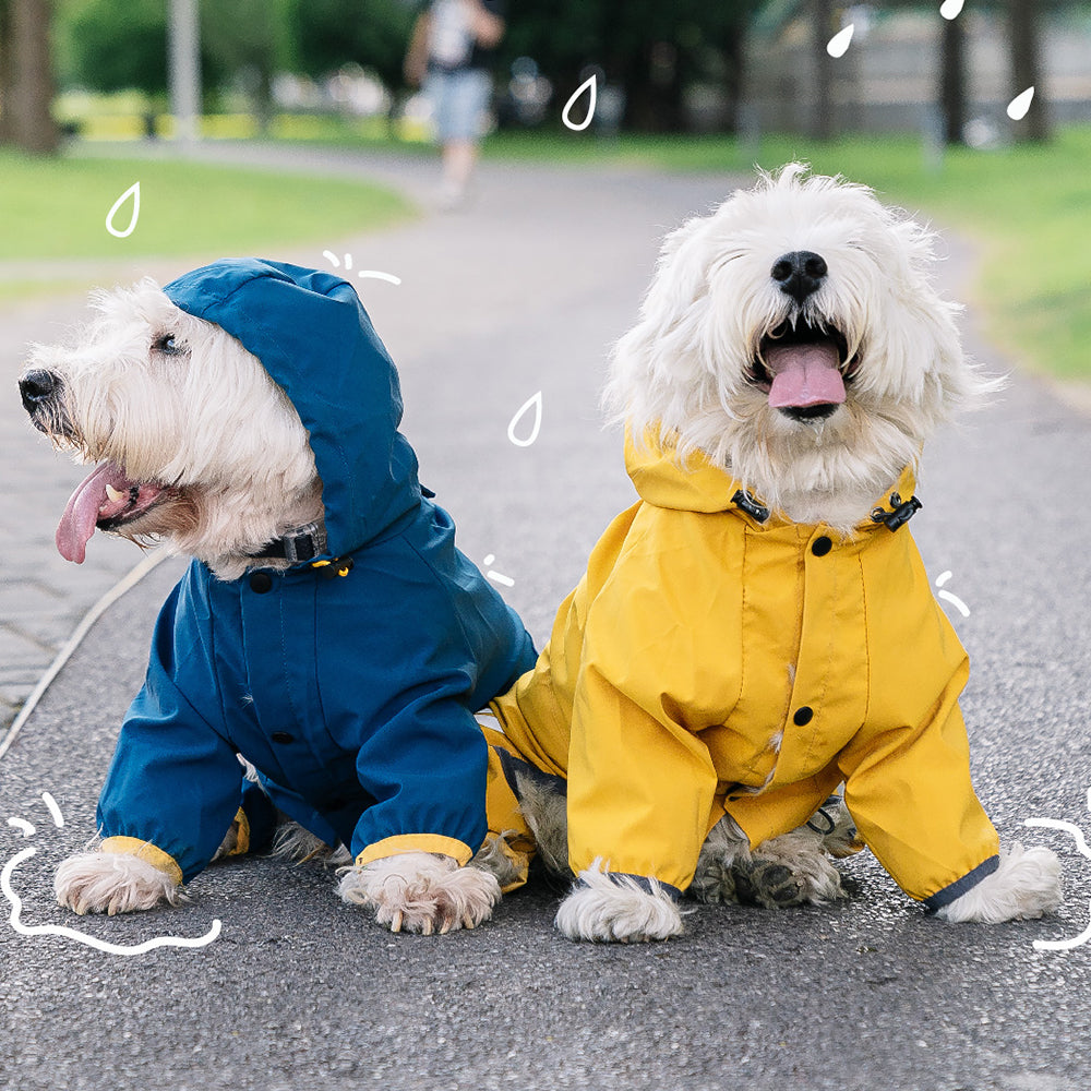 Outdoor Dog Raincoat with Reflective Tape lovepetin.com