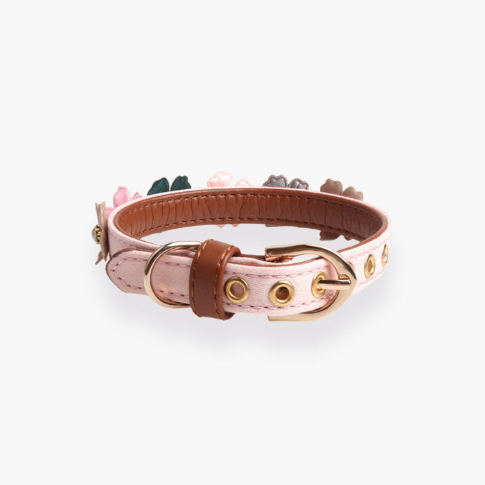 PU Leather Rhinestone Dog Collar lovepetin.com