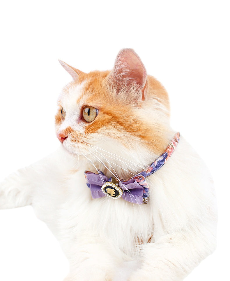 Palace Style With Pearl Inlay Cat Bow Tie lovepetin.com