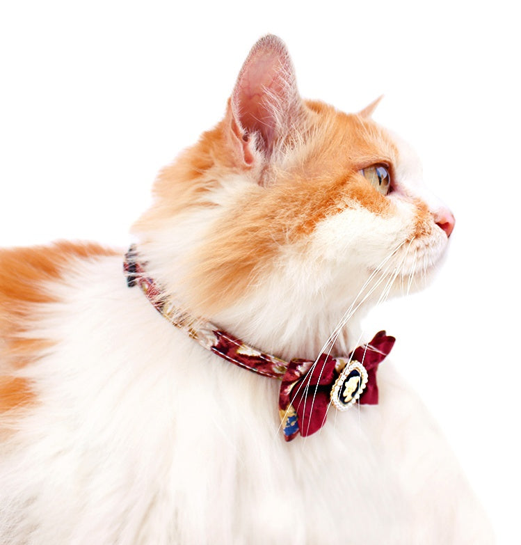 Palace Style With Pearl Inlay Cat Bow Tie lovepetin.com