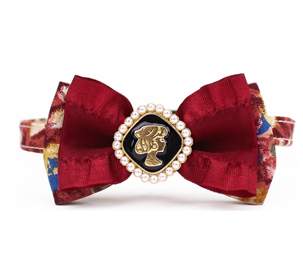 Palace Style With Pearl Inlay Cat Bow Tie lovepetin.com