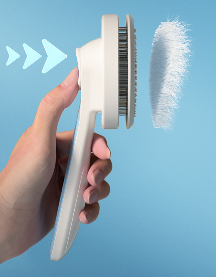 Pet Grooming Brush Shedding and Dematting Comb lovepetin.com