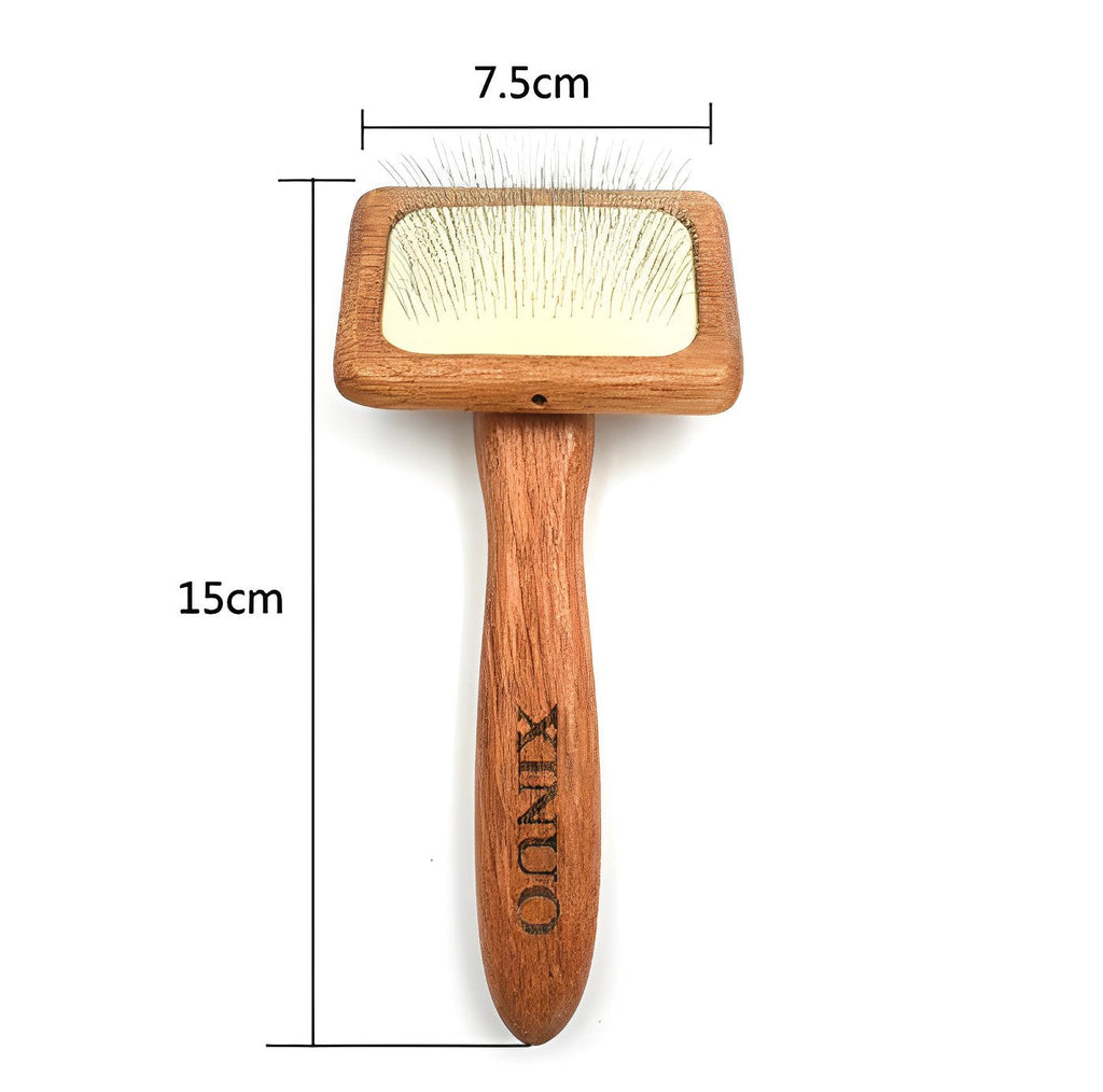 Pet Solid Wood Shedding and Dematting Comb lovepetin.com