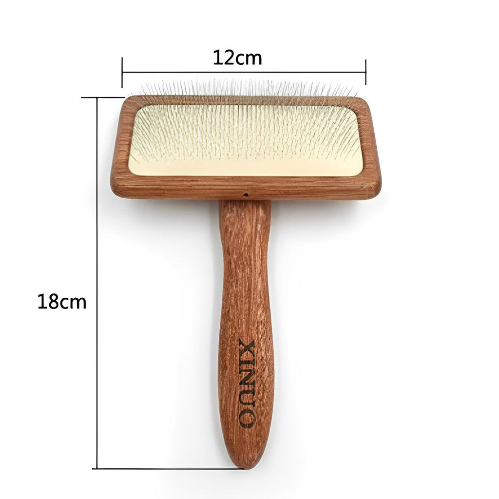 Pet Solid Wood Shedding and Dematting Comb lovepetin.com