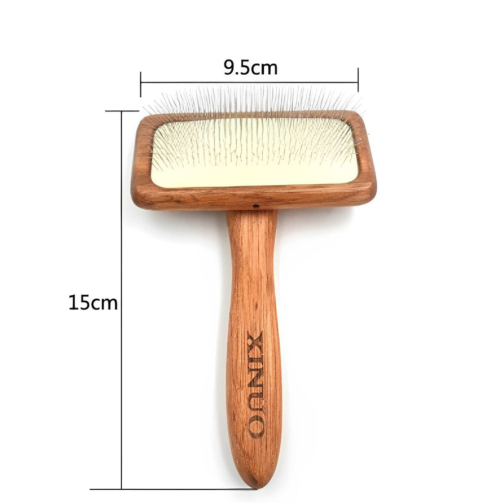 Pet Solid Wood Shedding and Dematting Comb lovepetin.com