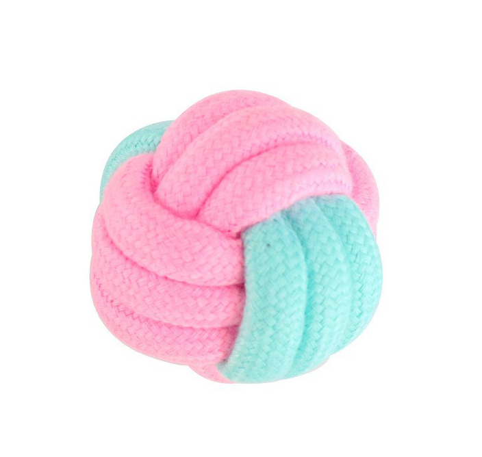 Pink&Green Bite-resistant Teeth Cleaning Rope Toy lovepetin.com