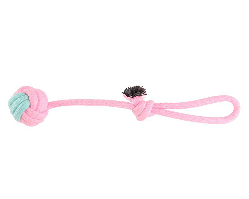 Pink&Green Bite-resistant Teeth Cleaning Rope Toy lovepetin.com