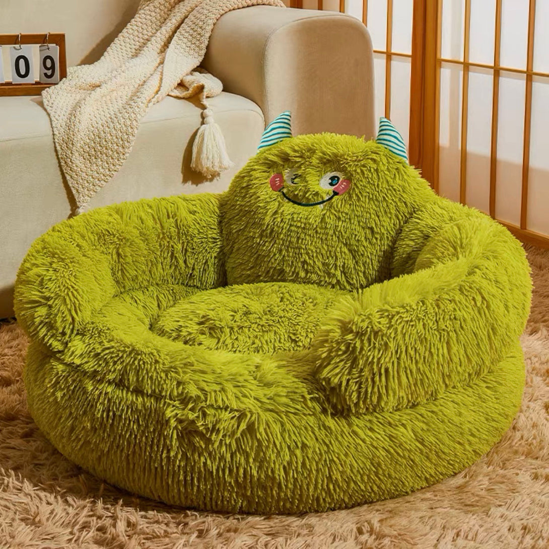 Plush Monster Cat Bed lovepetin.com