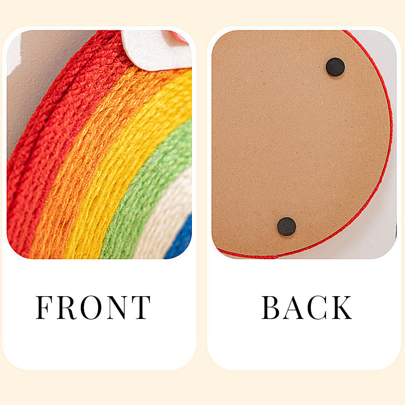 Rainbow Sisal Cat Scratching Board lovepetin.com