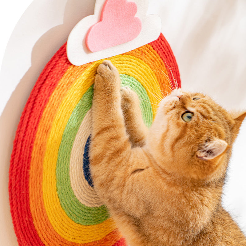 Rainbow Sisal Cat Scratching Board lovepetin.com