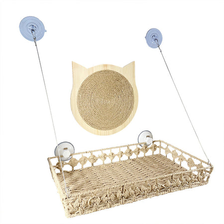 Rattan Cat Hammock lovepetin.com