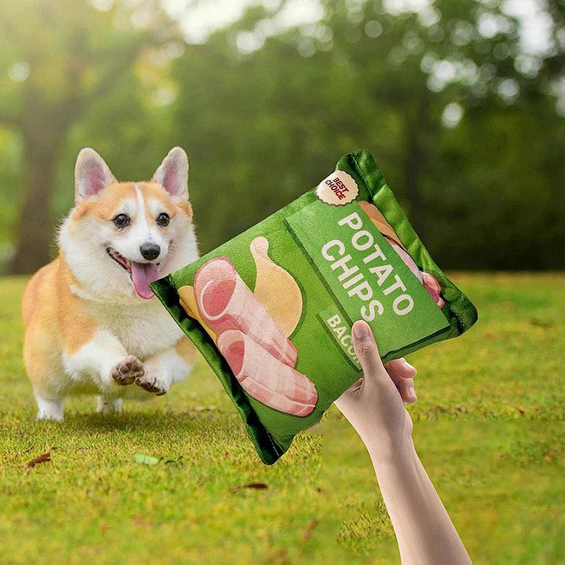 Rattling Paper Chips Sounding Dog Toys 1