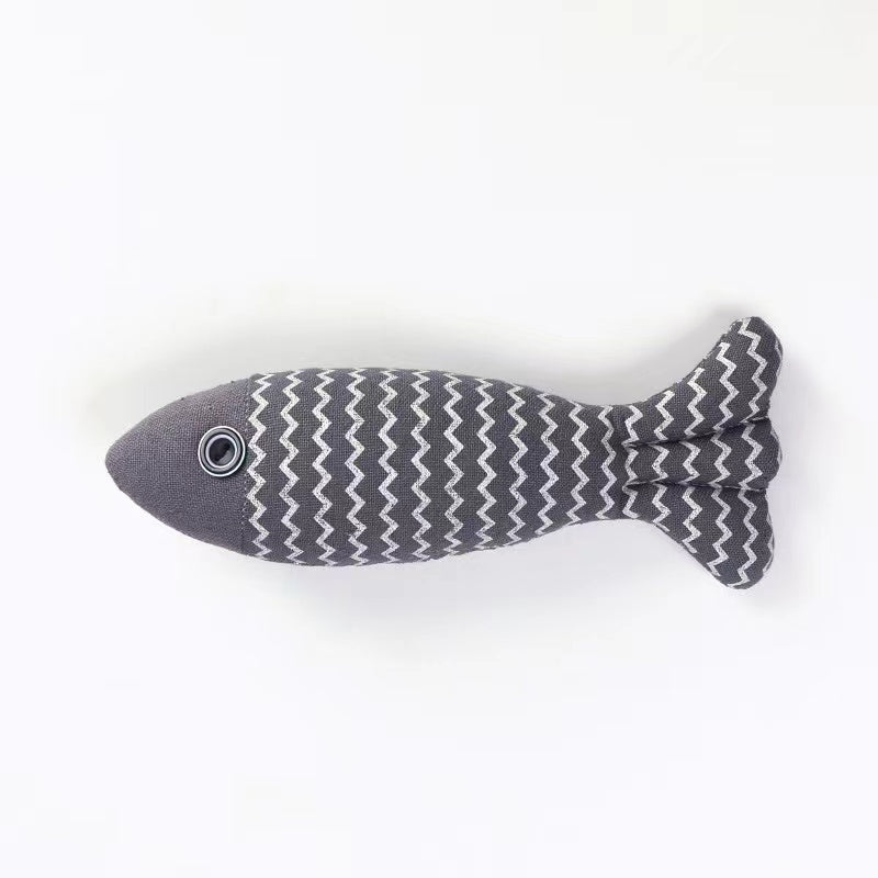 Sackcloth Fish Cat Toys lovepetin.com