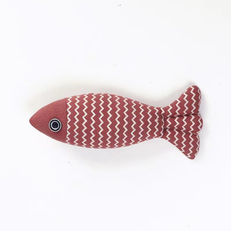 Sackcloth Fish Cat Toys lovepetin.com