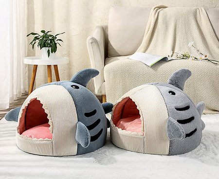 Shark Shark Cat Bed lovepetin.com