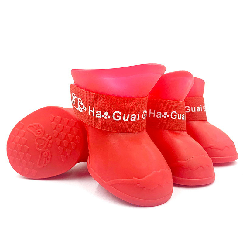 Silicone Waterproof Dog Rain Shoes lovepetin.com