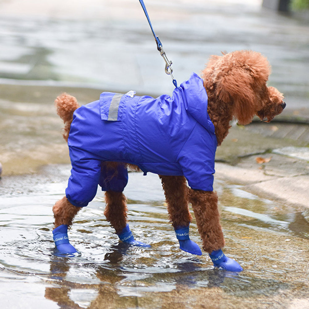 Silicone Waterproof Dog Rain Shoes lovepetin.com