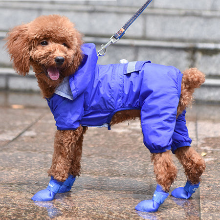 Silicone Waterproof Dog Rain Shoes lovepetin.com