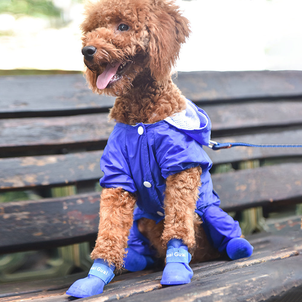 Silicone Waterproof Dog Rain Shoes lovepetin.com