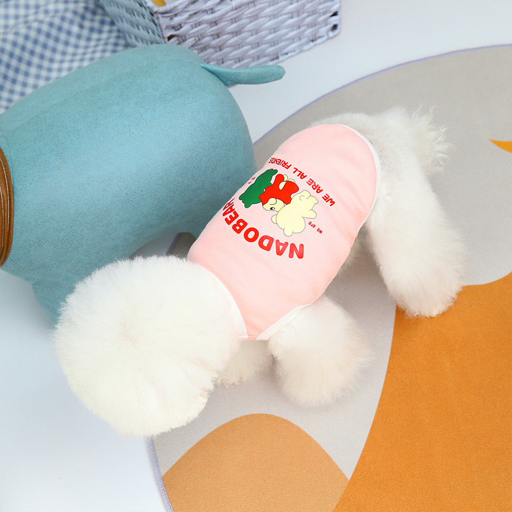 Simple Style Three Bears Cat T-shirt lovepetin.com