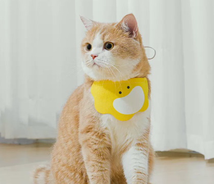 Smiley Mango Reversible Suede Cat Bandana lovepetin.com