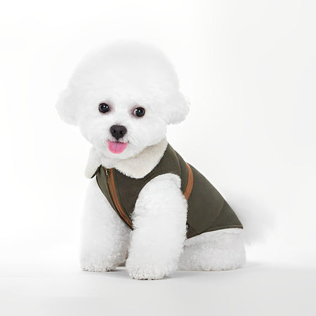 Sniff Suede Fabric Dog Jacket lovepetin.com