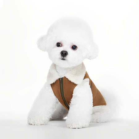 Sniff Suede Fabric Dog Jacket lovepetin.com