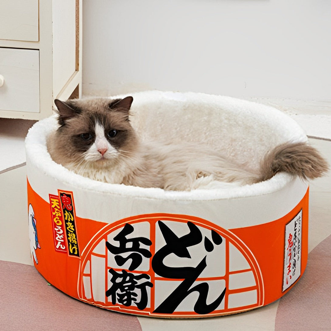 Soft Touch Cat Noodle Bowl Bed lovepetin.com