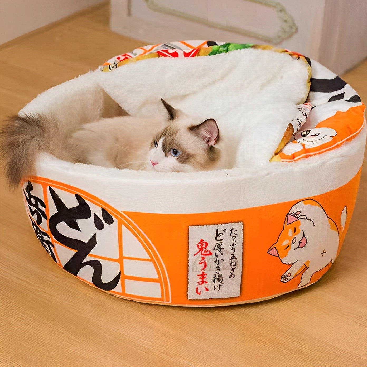 Soft Touch Cat Noodle Bowl Bed lovepetin.com