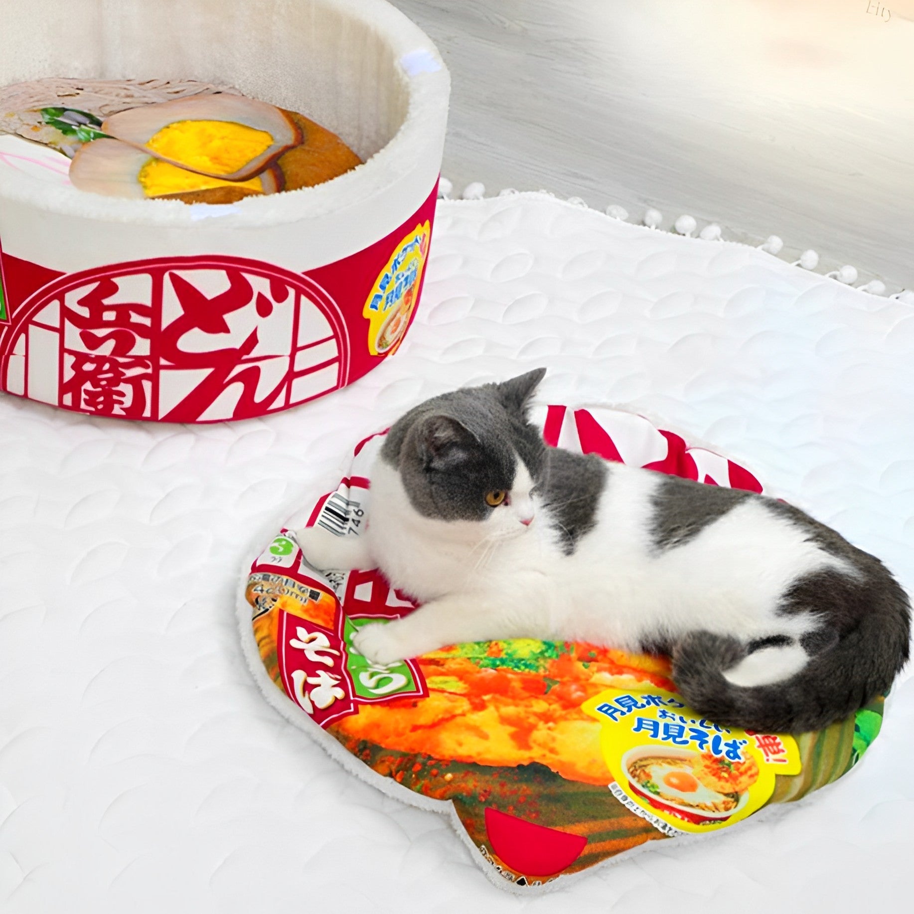 Soft Touch Cat Noodle Bowl Bed lovepetin.com