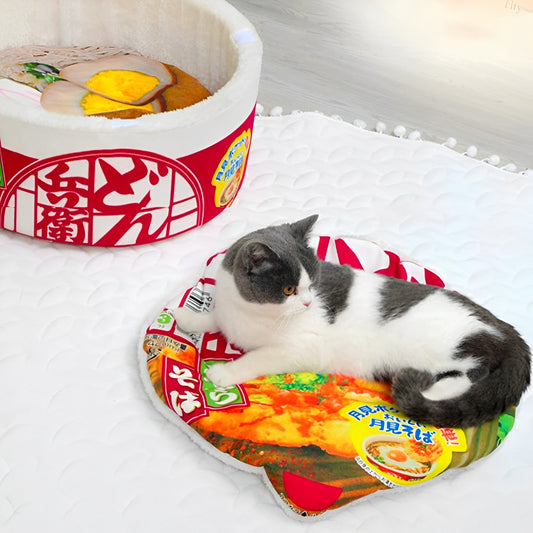 Soft Touch Cat Noodle Bowl Bed lovepetin.com