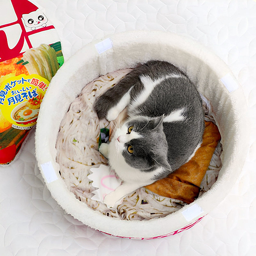 Soft Touch Cat Noodle Bowl Bed lovepetin.com