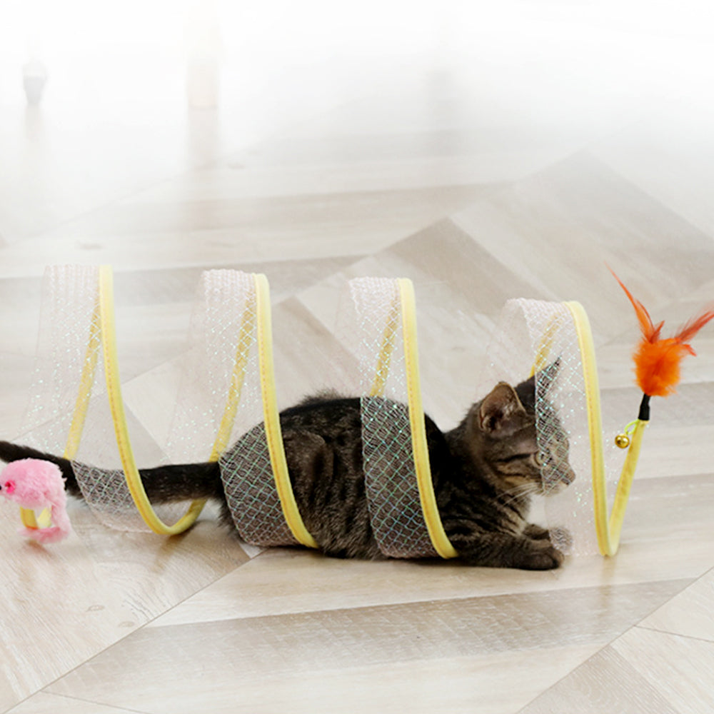 Spiral Cat Tunnel lovepetin.com