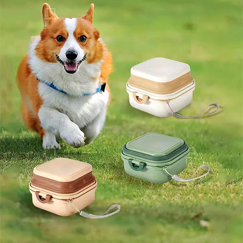 Square Expandable Collapsible Pet Bowls 1