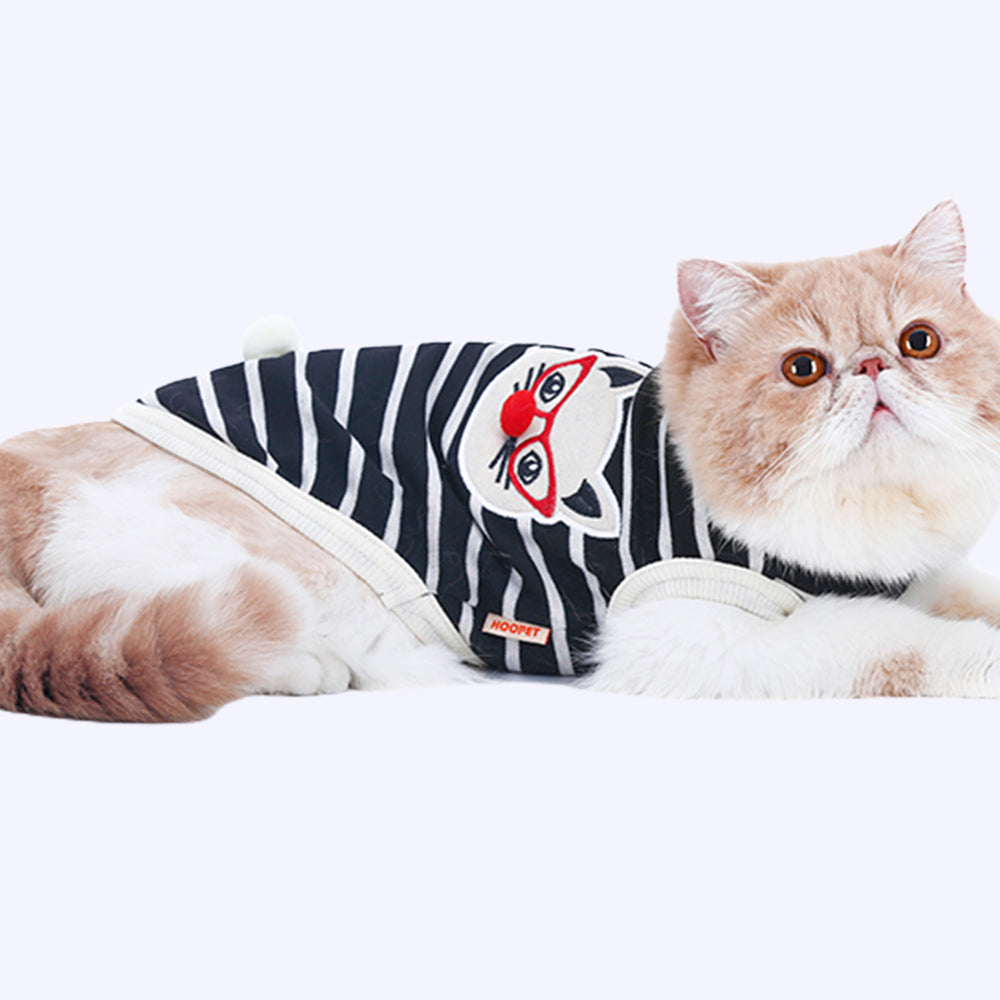 Striped Knitted Cat T-shirt lovepetin.com