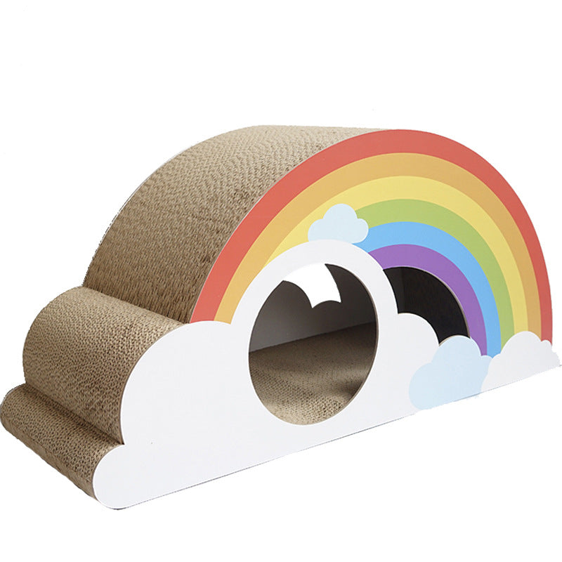 Summer Rainbow Cat Scratching Board lovepetin.com