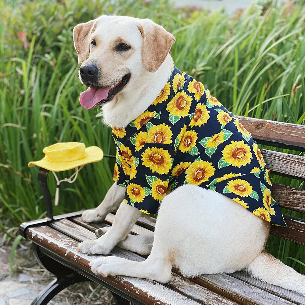 Sunflower Breathable Dog Shirt lovepetin 3